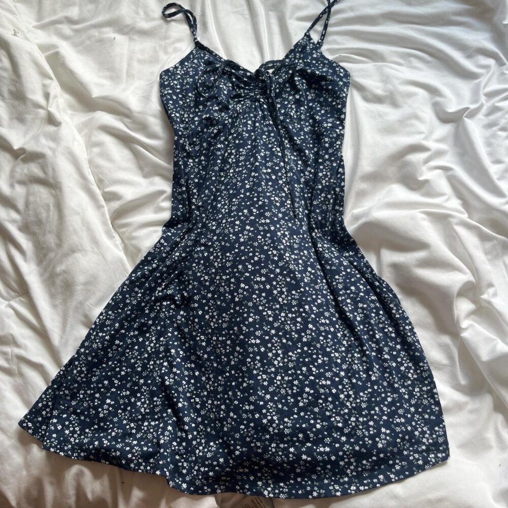Hollister Co. Women's Blue and Navy Dress